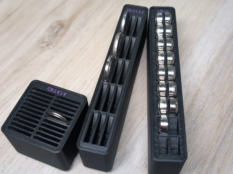 Tall Gridfinity Coin Battery bins