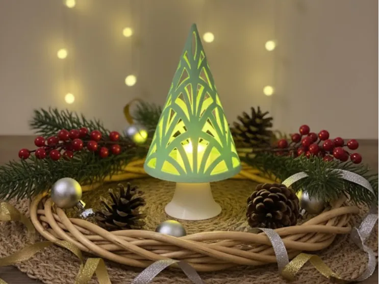 décoration sapin de noël, avec bougie LED