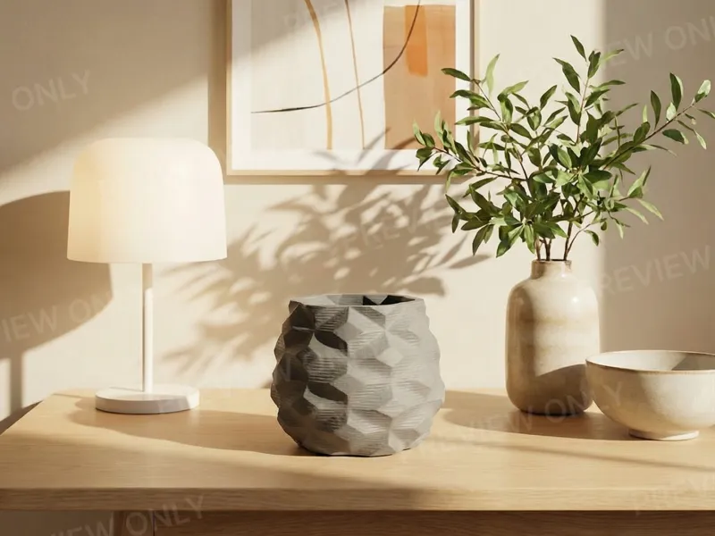 Planter Pot Geometric Design