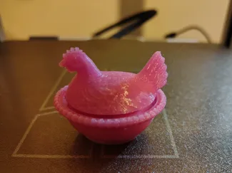 Hen on Nest Fidget Clicker