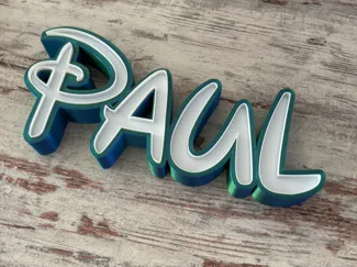 Paul - LED Namenlampe