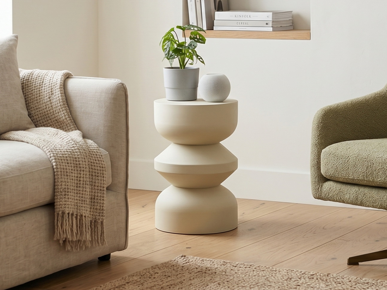 Modern Minimalist Side Table, Nightstand 