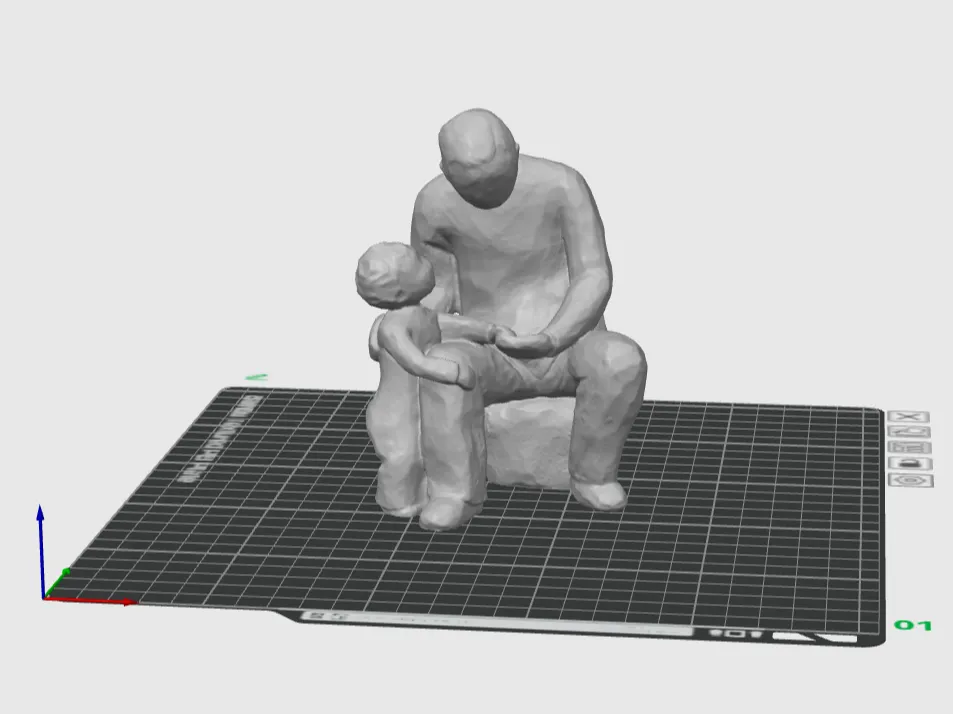Figurine père et fils