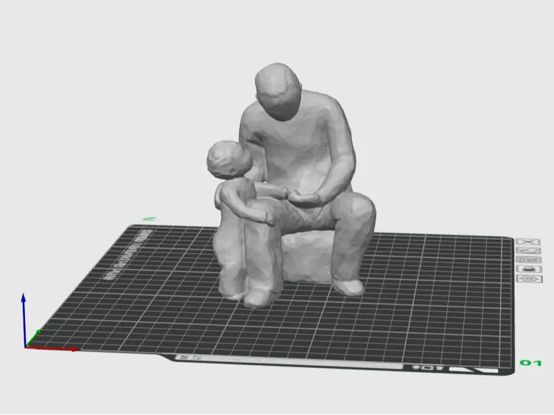 Father and Young Son Model