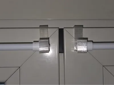 Hooks for curtain rods for PVC frames