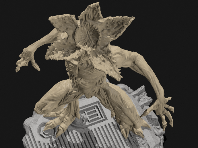 Miniatura 2 do modelo 3D 怪奇物语-魔王demogorgon