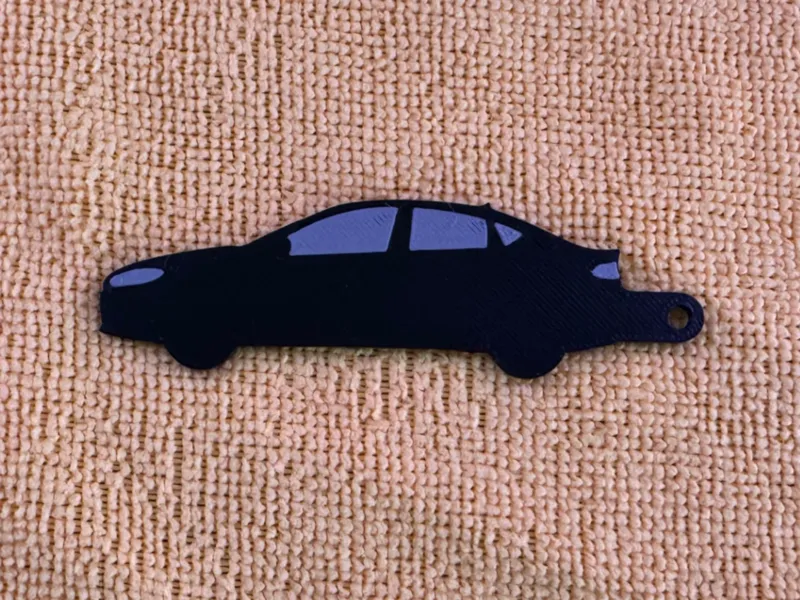 Dodge Dart silhouette Keychain