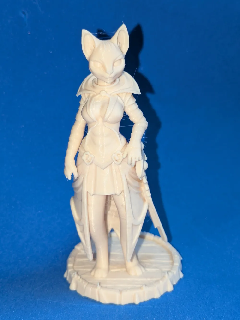 female cat fighter miniature - Free 3D Print Model - MakerWorld