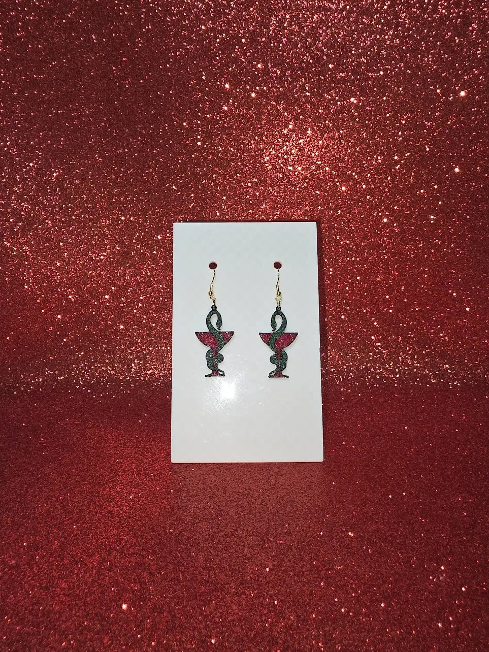 Cocktail earrings view 2