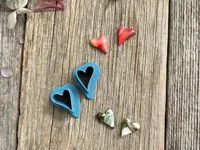 Emporte-pièces boucles d'oreilles en forme de cœur — photo 1