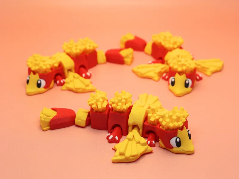 Flexi French Fries Dragon Fidget Toy