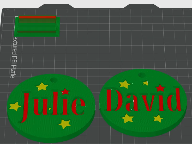 J & D name tags