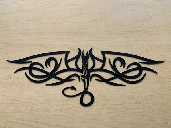 Silhouette murale dragon