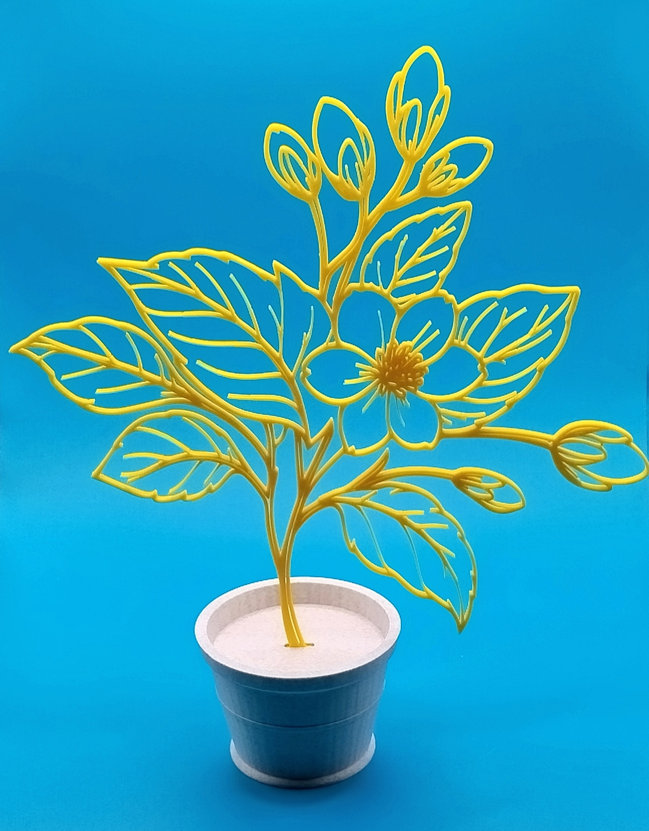 Miniatura 25 do modelo 3D Blumen im Topf 2.0