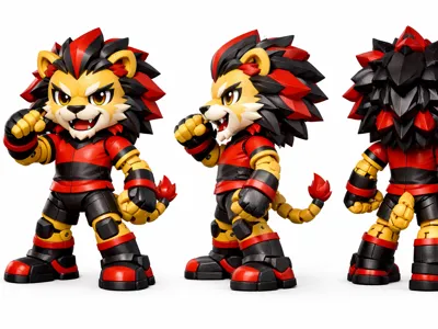 Red-Black Lion - Sport
