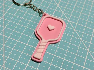 Pickleball Paddle Keychain