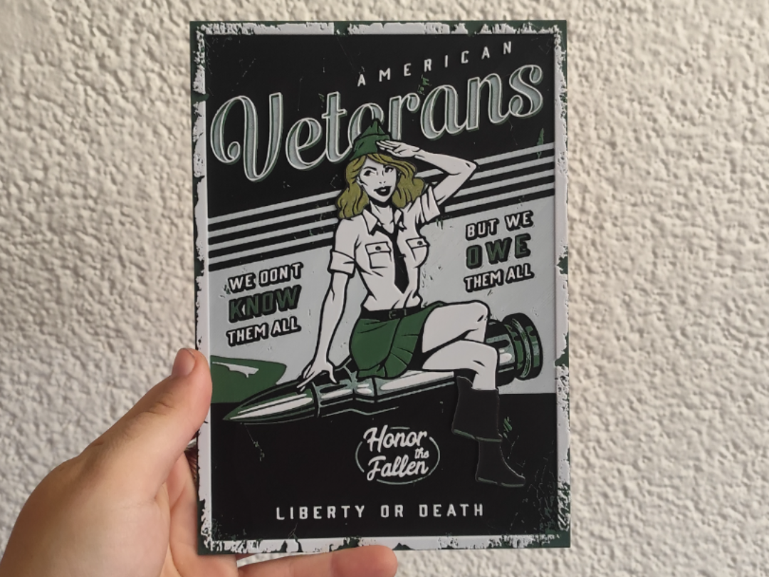 Sexy army girl poster Canvas (hueforge)
