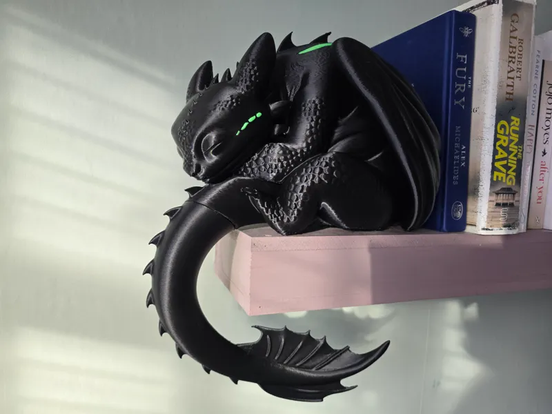 Sleeping Toothless Dragon Shelf Critter