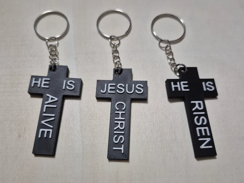 Cross keychain