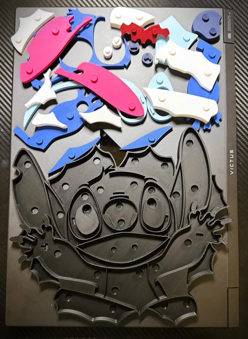 Stitch (NO AMS) Wall Art - Free 3D Print Model - MakerWorld