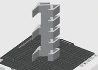 0.4mm, Vertical print for strength, supports needed