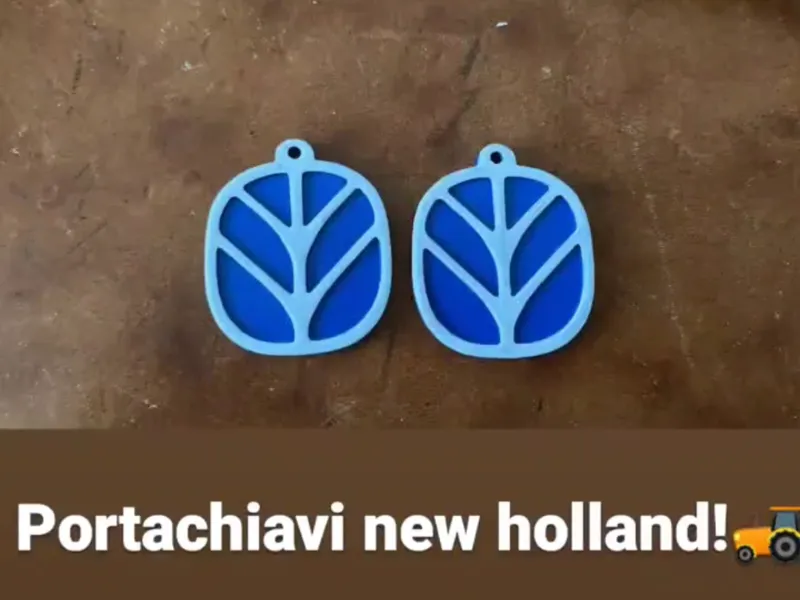 NEW HOLLAND KEYCHAIN PORTACHIAVI FIATAGRI DOM3D