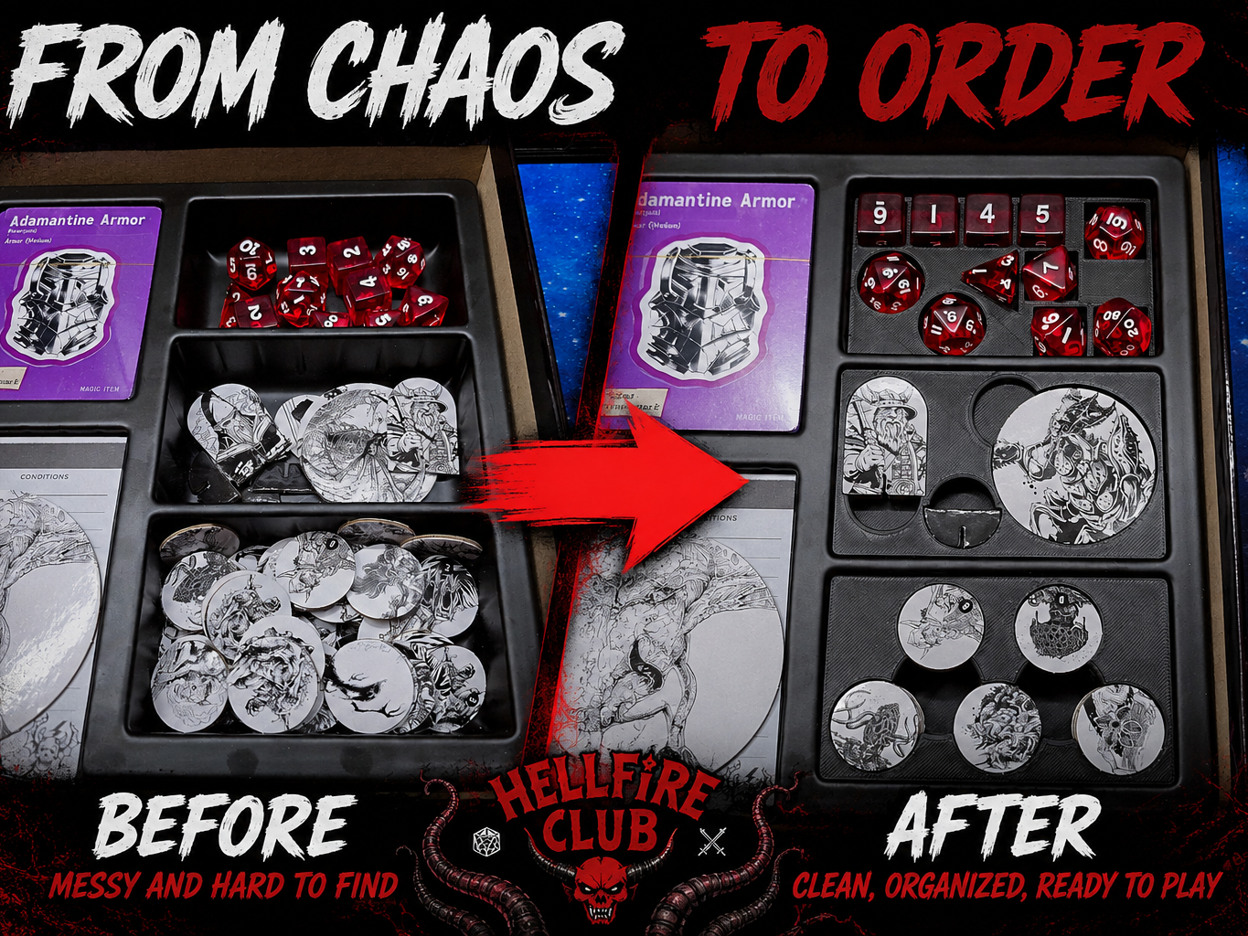 D&D Hellfire Club Organizer Insert