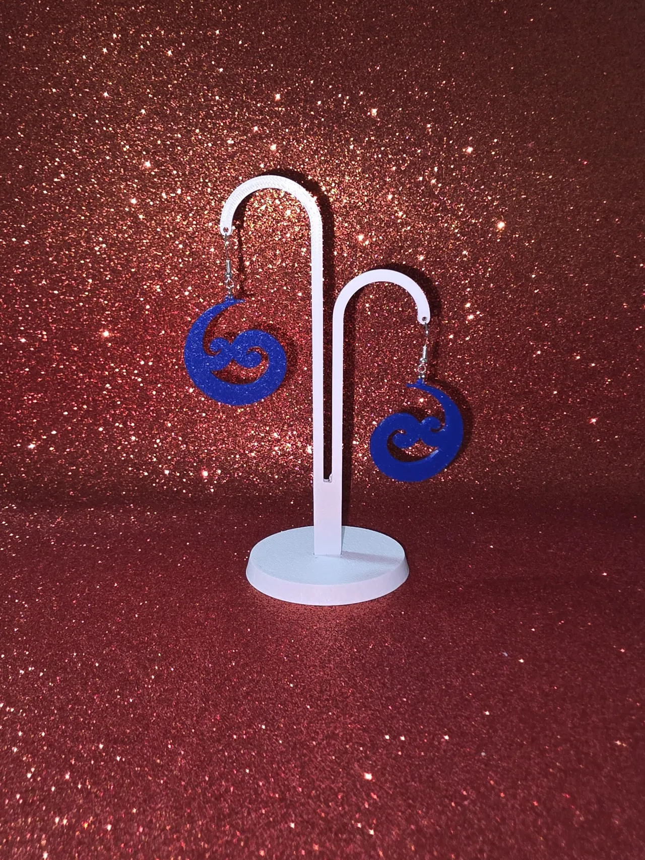 Koru Symbol earrings view 3