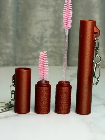 Llavero: Lash & Brow Brush Holder – Travel Case & Keychain — vista de referencia 2