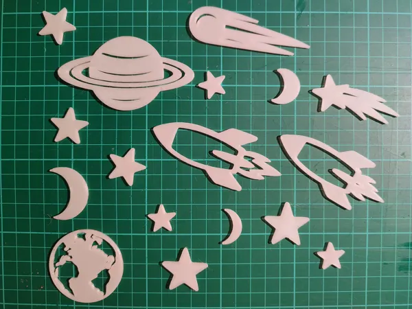 Étoiles phosphorescentes ciel étoilé