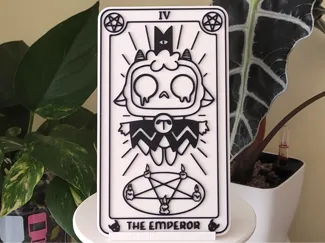 Cult of the Lamb Tarot Card - IV The emperor