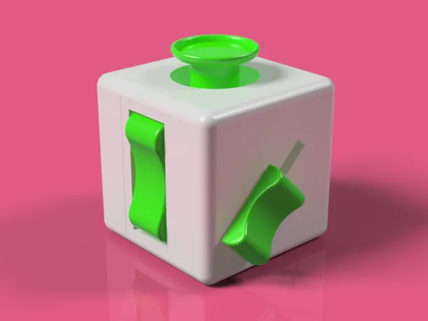 Fidget Cube || 5 in 1 Toy