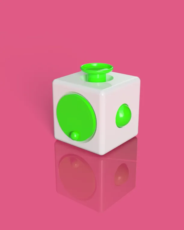 Fidget Cube || 5 in 1 Toy view 2