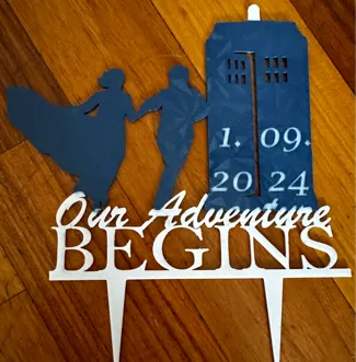 tardis cake topper