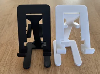 Adjustable Phone Stand v2 (Fully print in place)