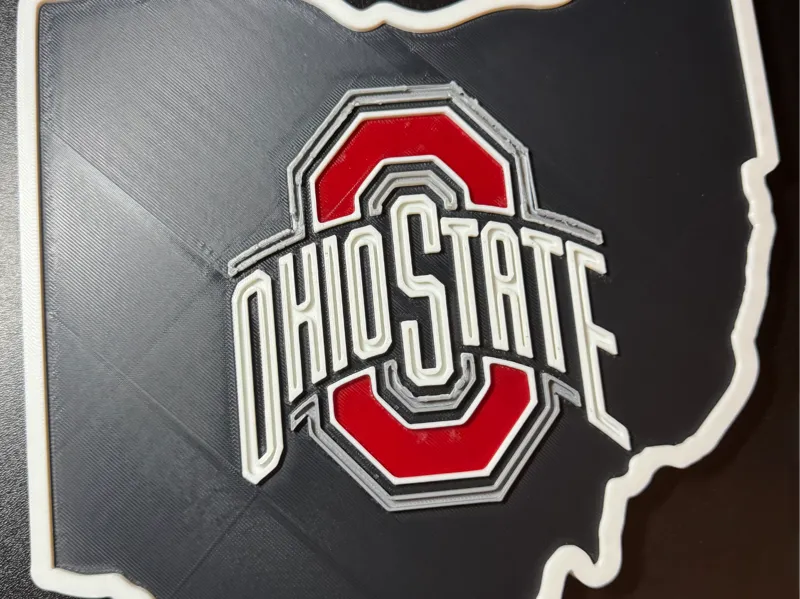 Ohio State Buckeyes State Plaque