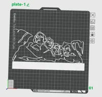 Mount Rushmore stylisé avec socle — photo 2