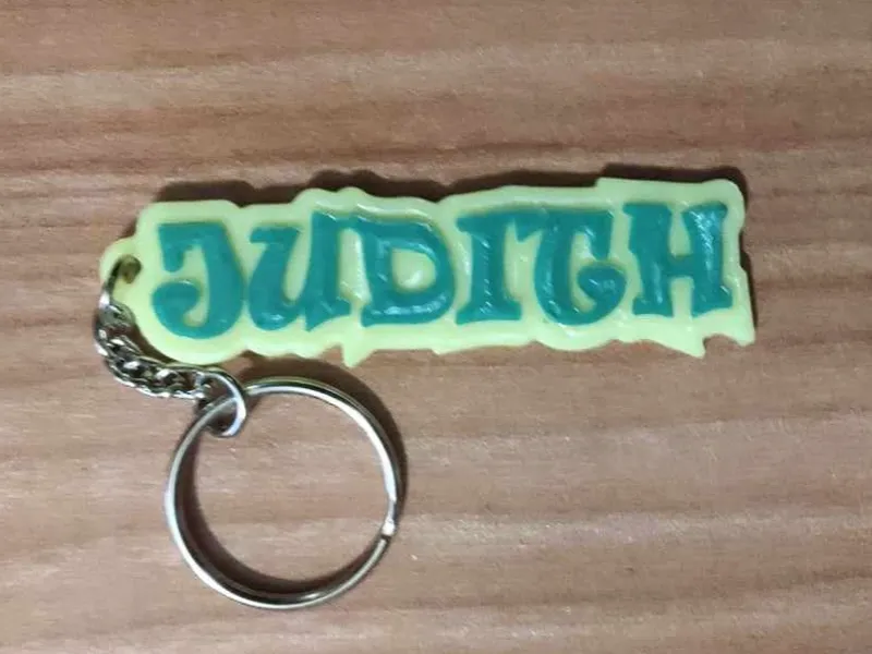 Llavero de nombre Judith