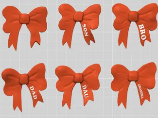 Christmas gifts clip/ribbon