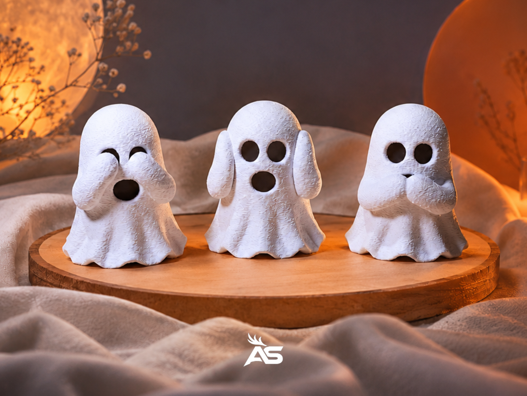 Miniatura 1 do modelo 3D Silent Ghost Trio