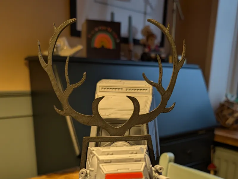 Antlers for Kit Kiln's AT-AT