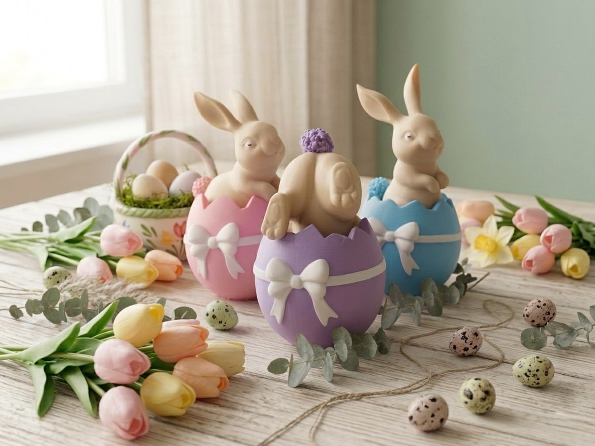 Cute Bunny in Egg – Easter Decoration Collection