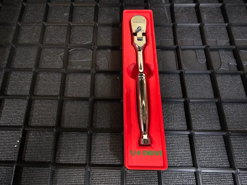 ICON 1/4 in. Drive Flex Head Ratchet Gridfinity