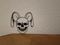 Lapin crâne de Pâques — art 2D — photo 4