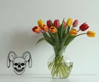 Lapin crâne de Pâques — art 2D — photo 3