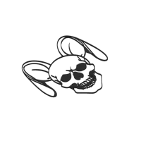 Lapin crâne de Pâques — art 2D — photo 2