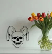 Lapin crâne de Pâques — art 2D — photo 1