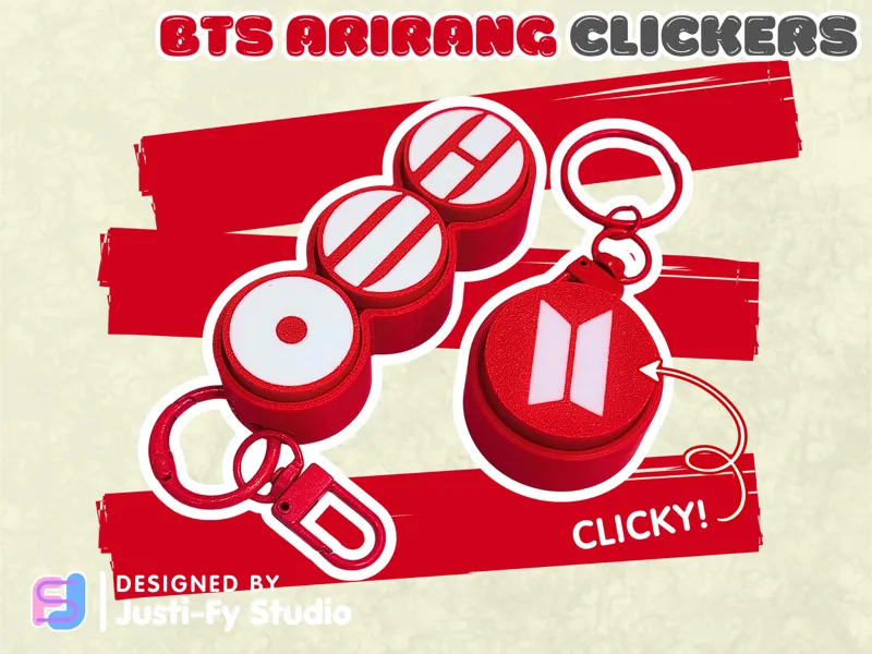 BTS Arirang Fidget Clicker Toy - KPOP Keychain