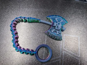 Objeto manipulable: Axe Fidget Spinner — vista de referencia 3