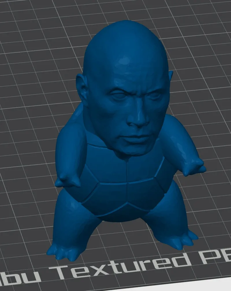 Squirtle The Rock - Pokemon - VERY Easy to print